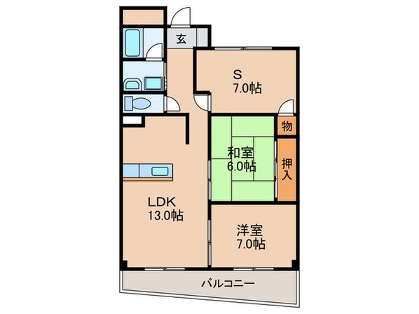 ビューラーささはらの物件間取画像